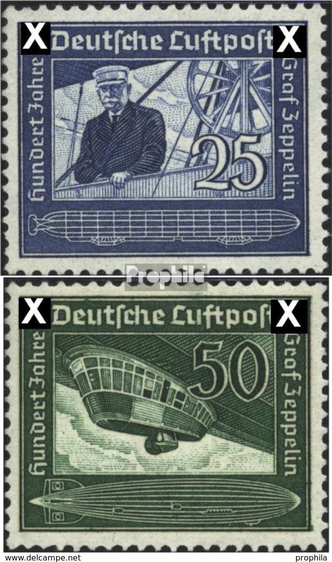 Deutsches Reich 669-670 (kompl.Ausg.) Postfrisch 1938 Graf Zeppelin - Ungebraucht