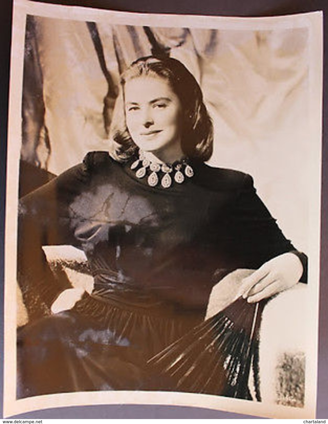 Fotografia D'epoca Cinema Attrice Ingrid Bergman Anni '40 - Autres & Non Classés