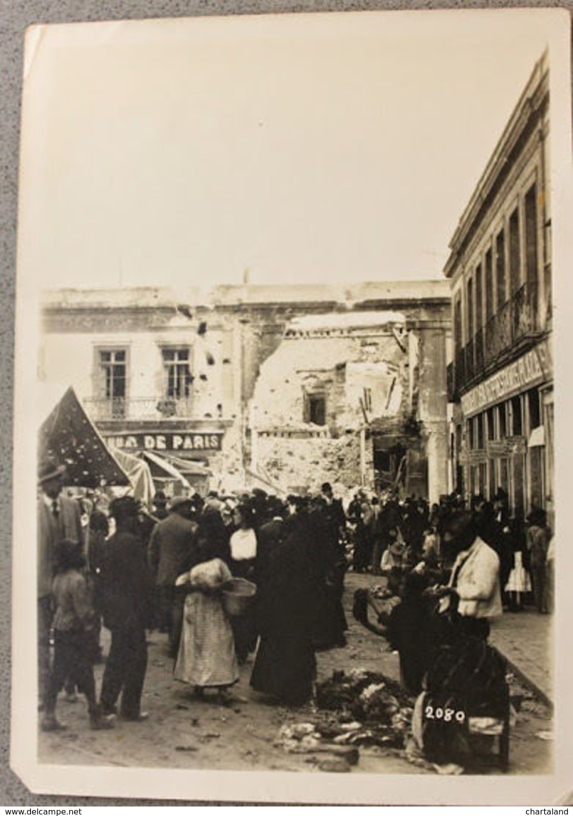 Foto Epoca - Mexico Rivoluzione Messicana 1910  Edifici Devastati N.31 - Altri & Non Classificati
