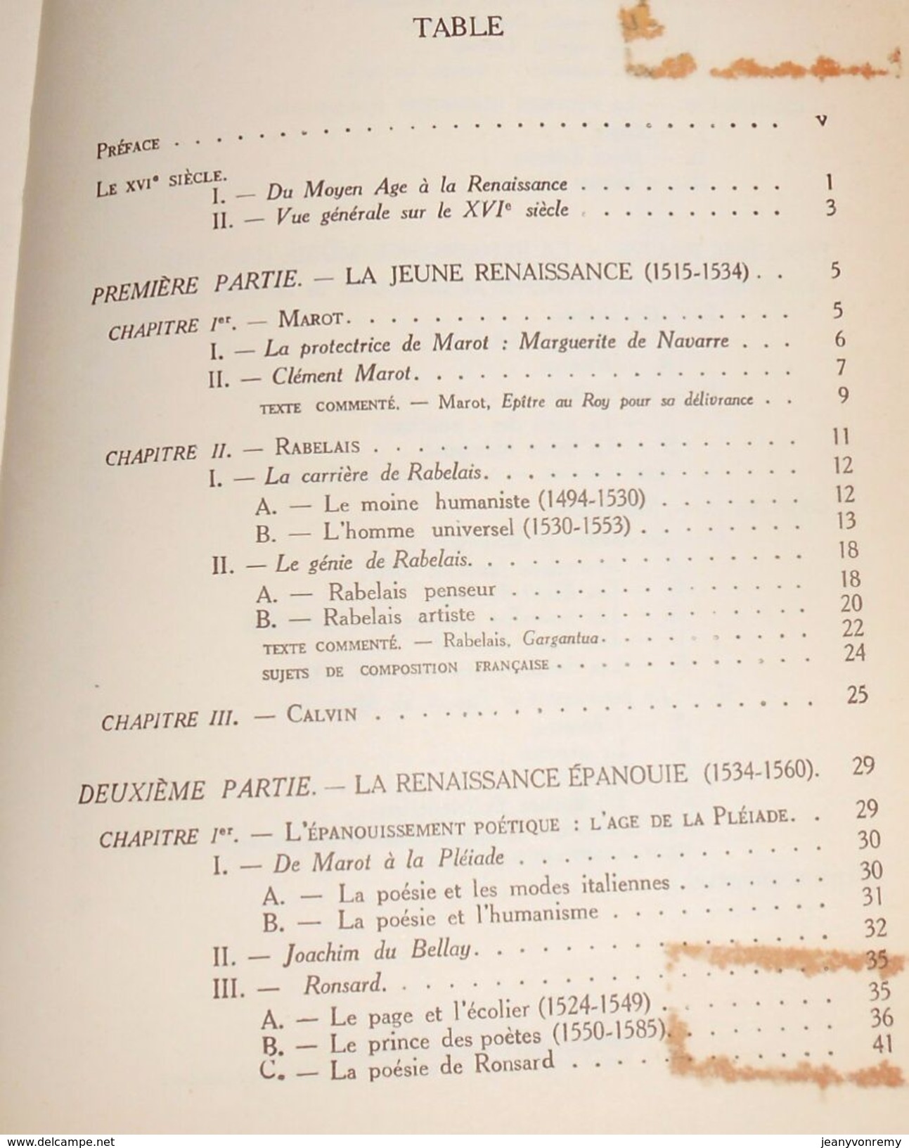 Manuel Des études Littéraires Françaises. Tome II.  XVIe Siècle. P. Castex Et P. Surer.1946. - Über 18