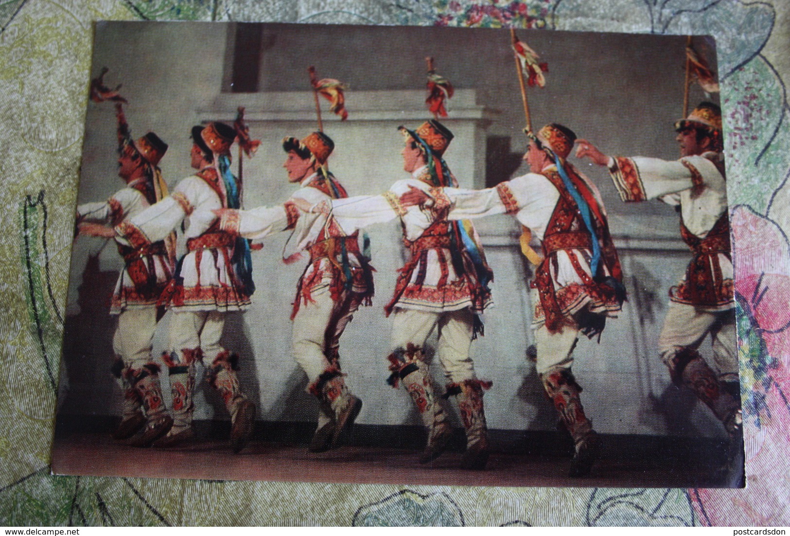 Moldova. Moldavian Ritual Men Folk DANCE - OLD USSR PC 1974 - Moldawien (Moldova)