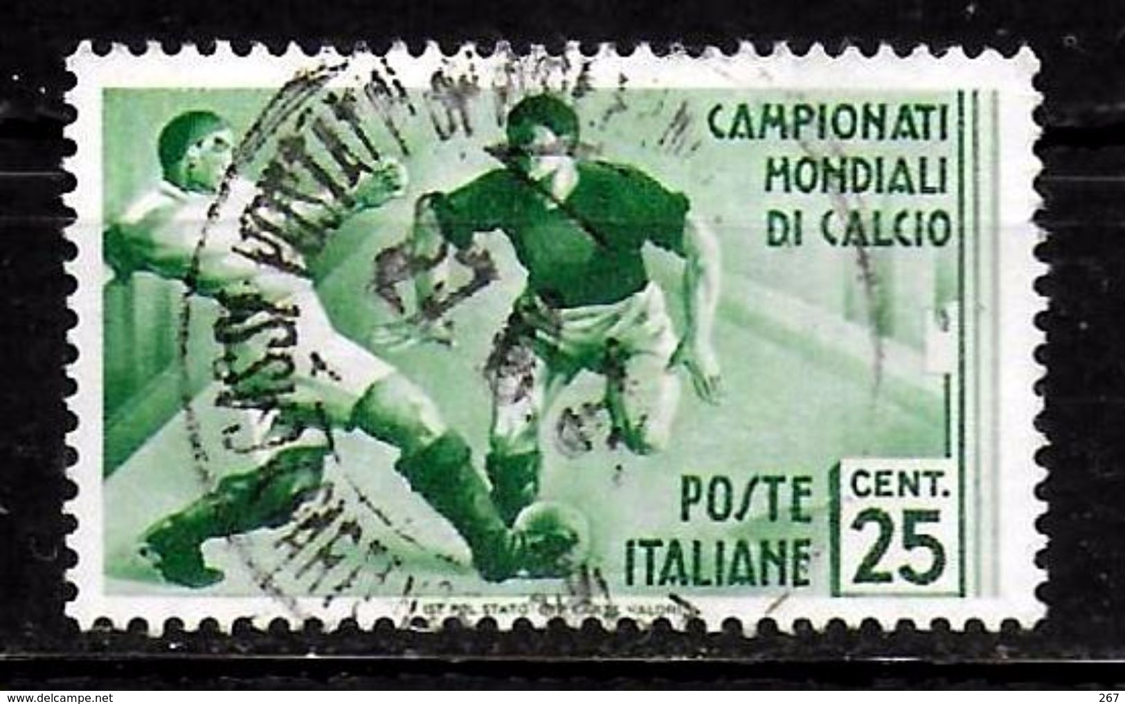 ITALIE   N° 340   Oblitere    Cup  1934  Fussball  Soccer   Football - 1934 – Italië