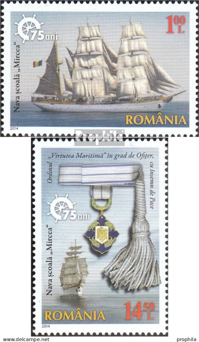 Rumänien 6816-6817 (kompl.Ausg.) Postfrisch 2014 Segelschulschiff - Unused Stamps