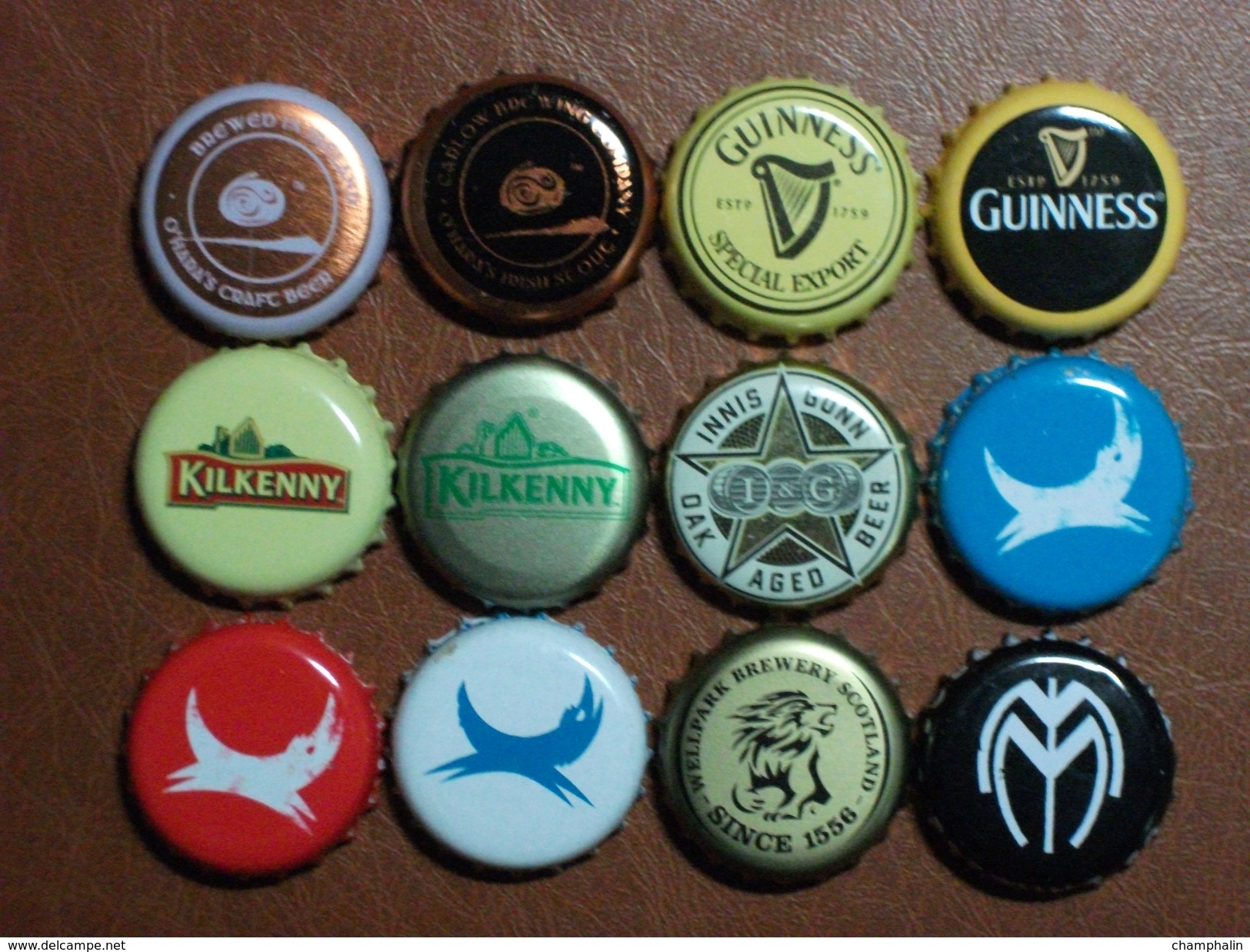 Irlande & Ecosse - Lot De 12 Capsules De Bières Différentes - Bière