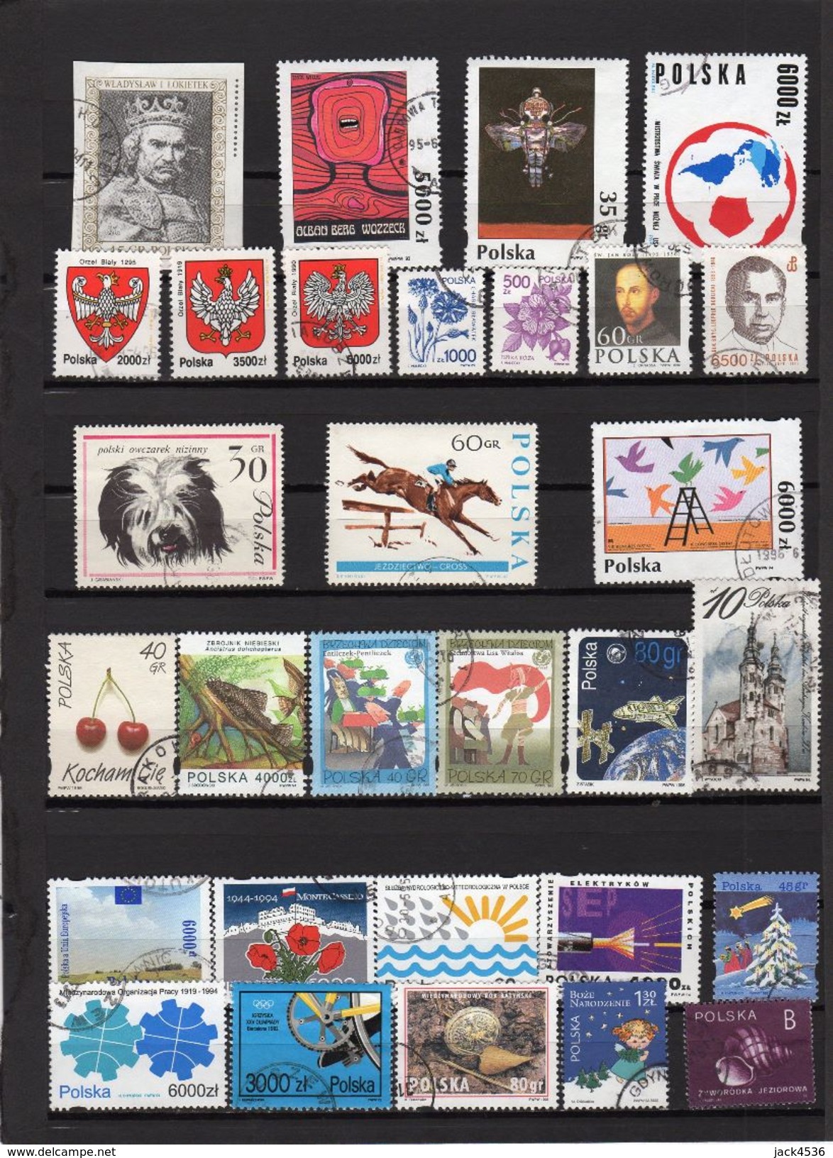 Petit Lot Timbres Oblitérés - POLOGNE - - Vrac (max 999 Timbres)