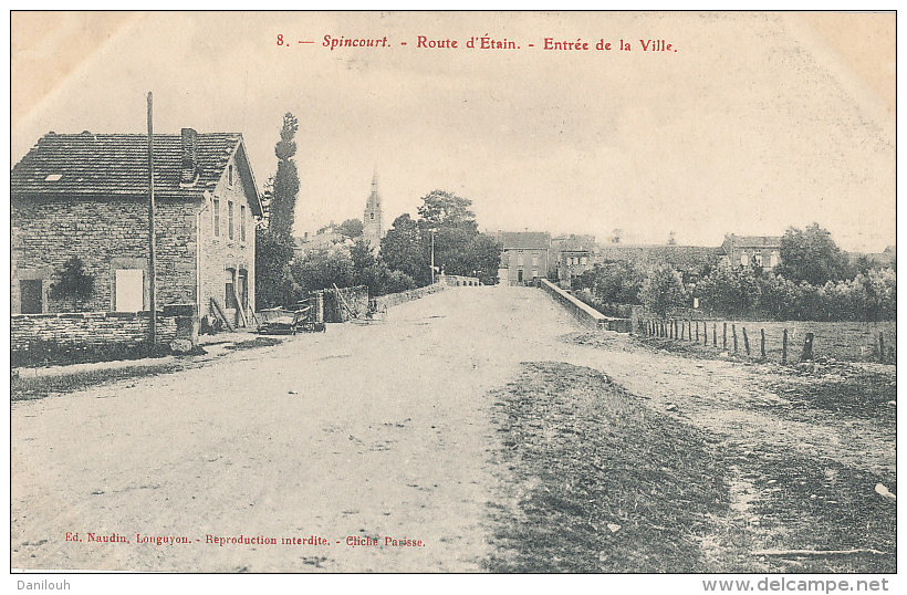 55 // SPINCOURT  Route D'Etain, Entrée De La Ville - Spincourt