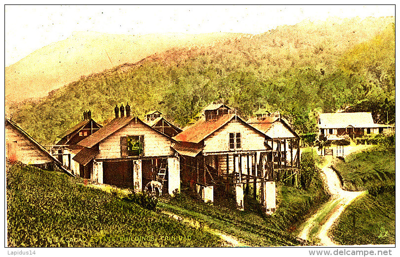 AJ 217-  C P A - ANTILLES - TRINIDAD -CACAO ESTATE BUILDINGS - Trinidad