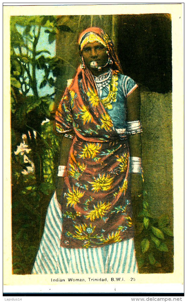 AJ 228-  C P A - ANTILLES - TRINIDAD - INDIAN  WOMAN - Trinidad