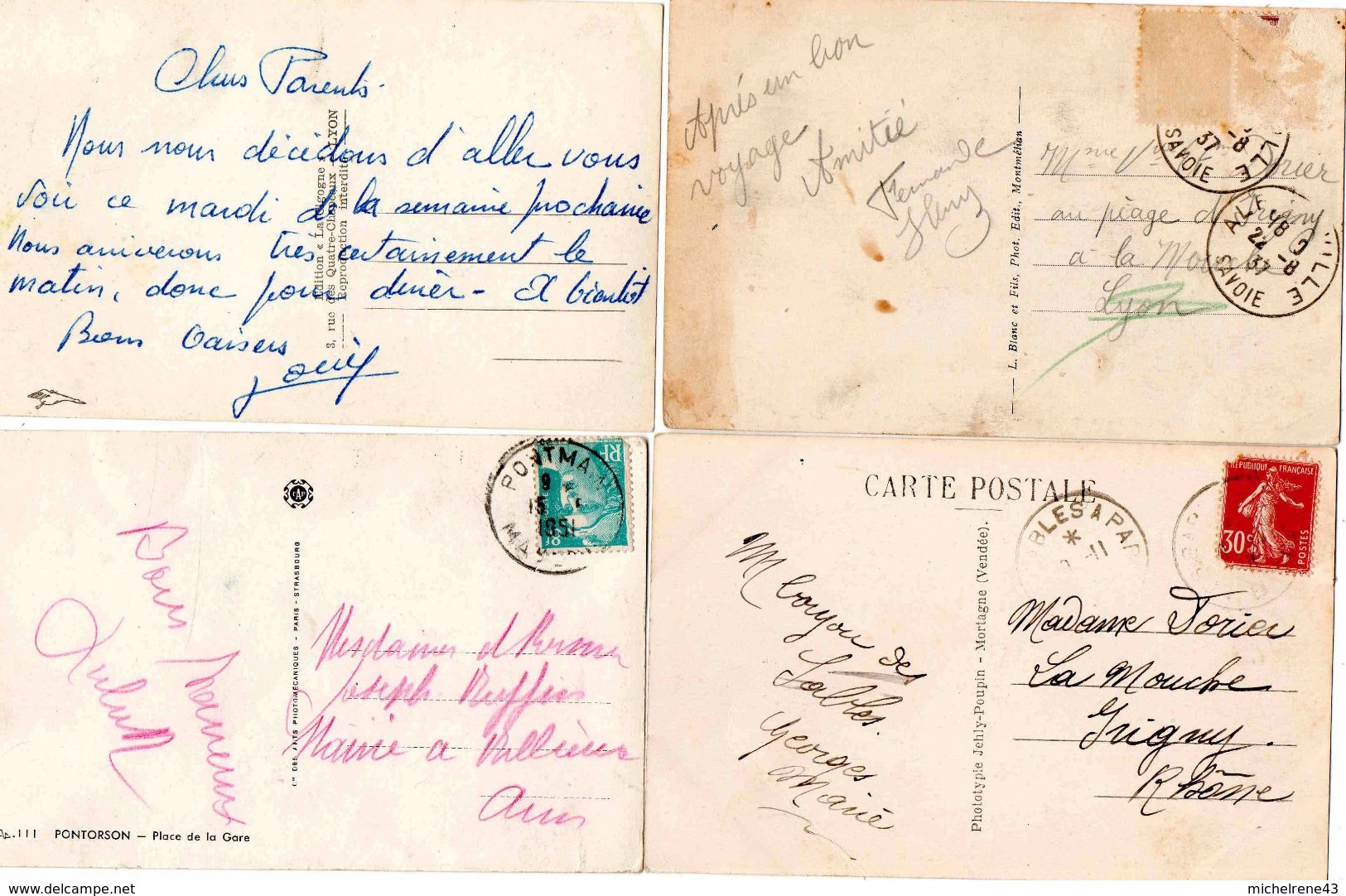 LOT Carte Postale FRANCE