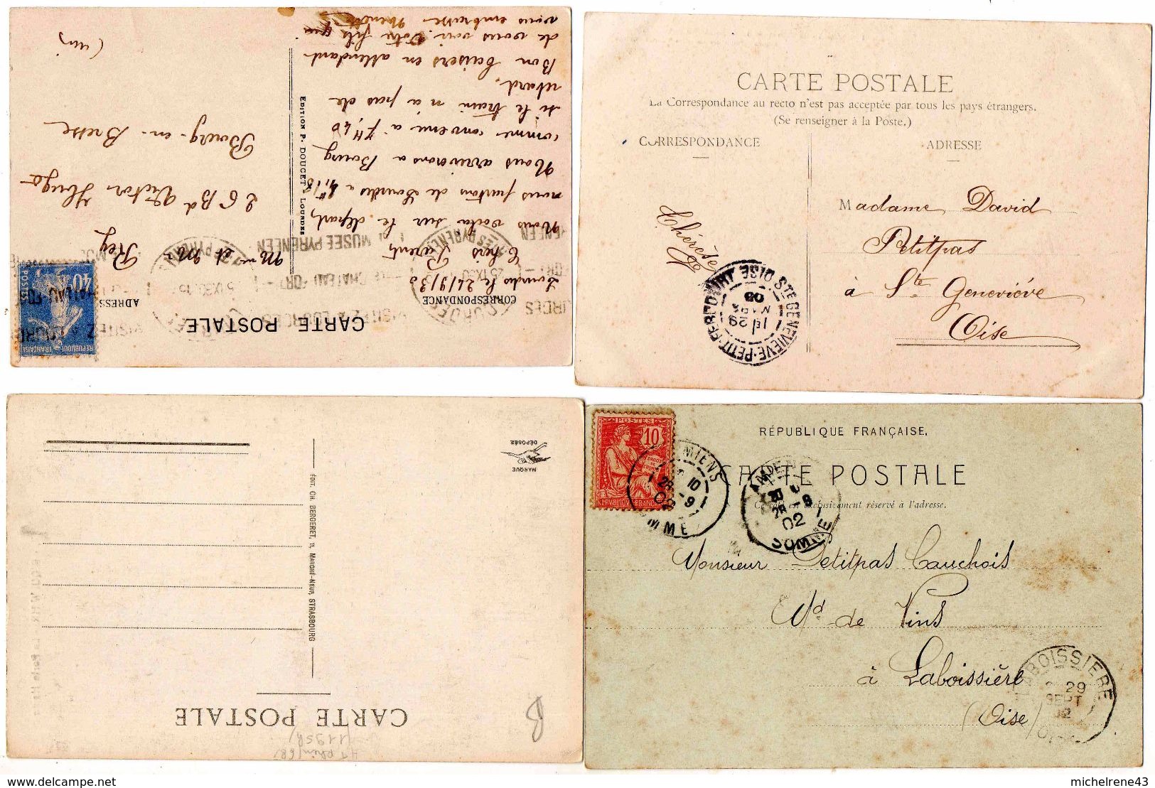 LOT Carte Postale FRANCE