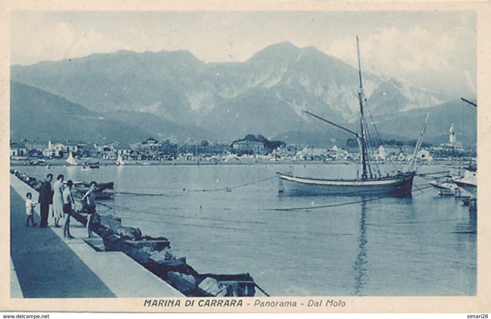 MARINA DI CARRARA - PANORAMA - DAL MOLO - Carrara