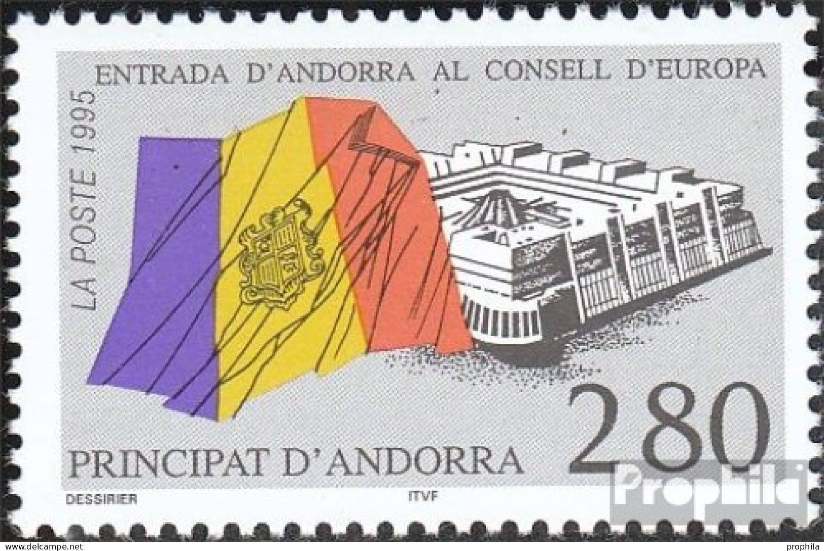 Andorra - Französische Post 487 (kompl.Ausg.) Postfrisch 1995 Europarat - Carnets