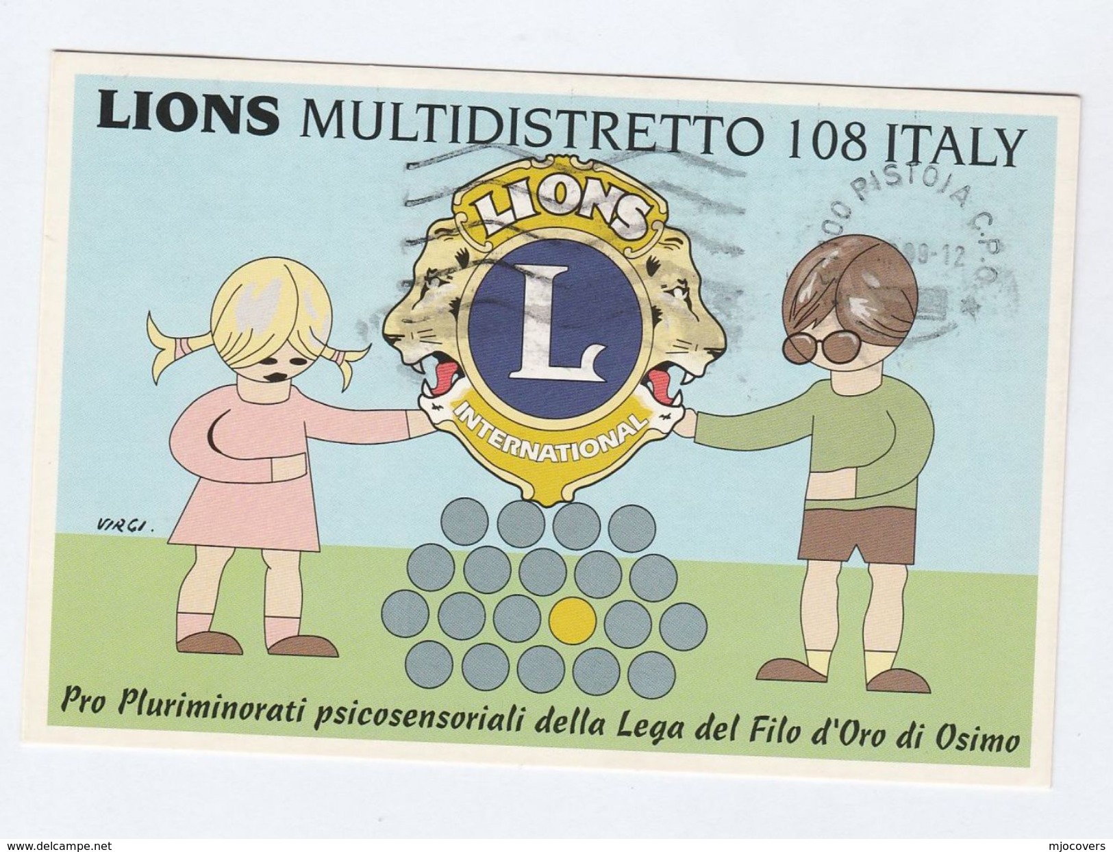 1999 Cover PHARMACY CANTAZARO   SLOGAN (postcard Lions International Club) Health Medicine Stamps Italy - Pharmacy