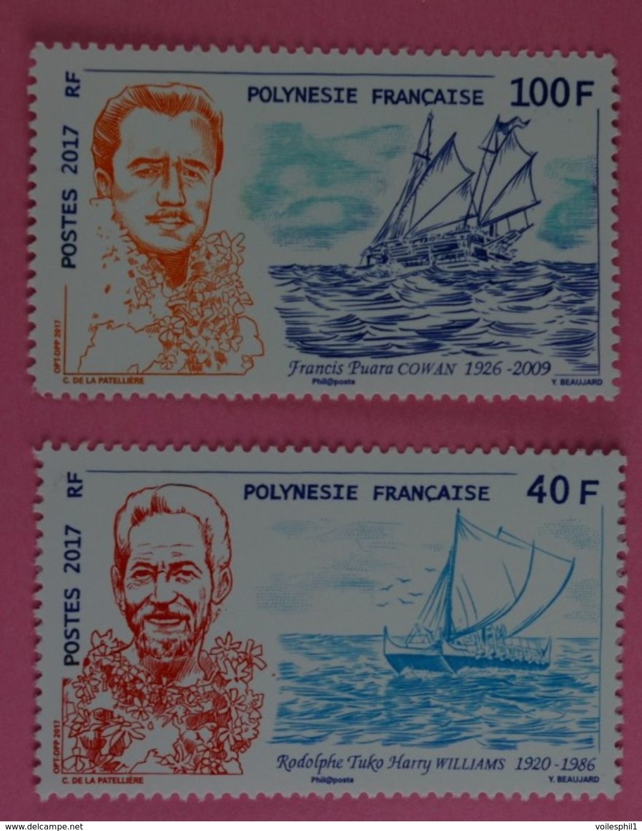 Navigation - Rodolphe Tuko Harry WILLIAMS Et Francis Puara COWAN - Unused Stamps