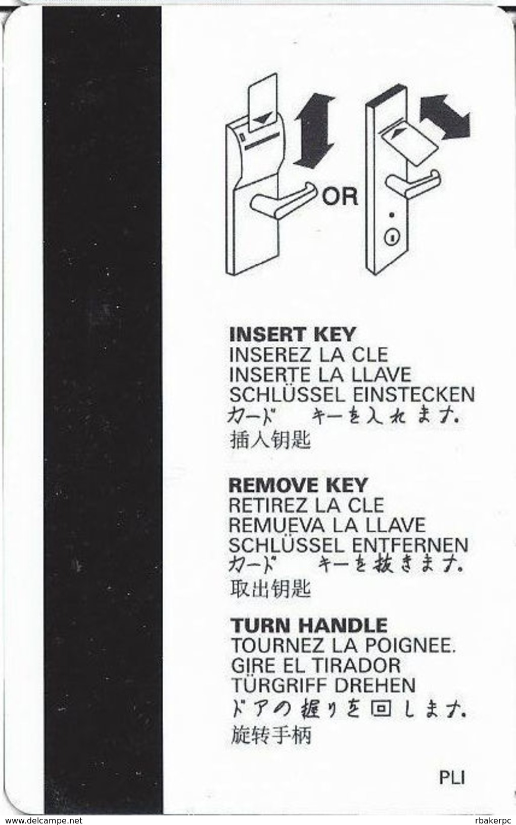 Four Points Sheraton Hotel Room Key Card - Hotel Keycards