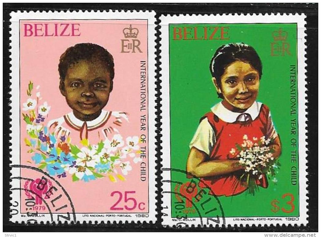 Belize, Scott # 490,496 Cto Used Year Of The Child, 1980 - Belize (1973-...)