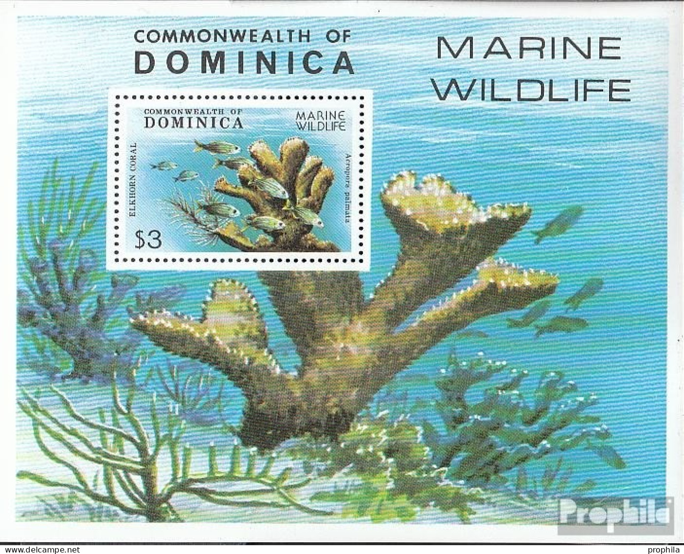 Dominica Block56 (kompl.Ausg.) Postfrisch 1979 Tiere Der Karibik - Dominica (1978-...)