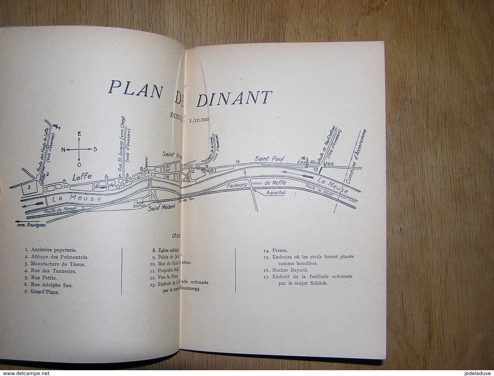 LA LEGENDE DES FRANCS TIREURS DE DINANT Nieuwland R  Régionalisme Guerre 1914 1918 Leffe Août 14 Liste Victimes