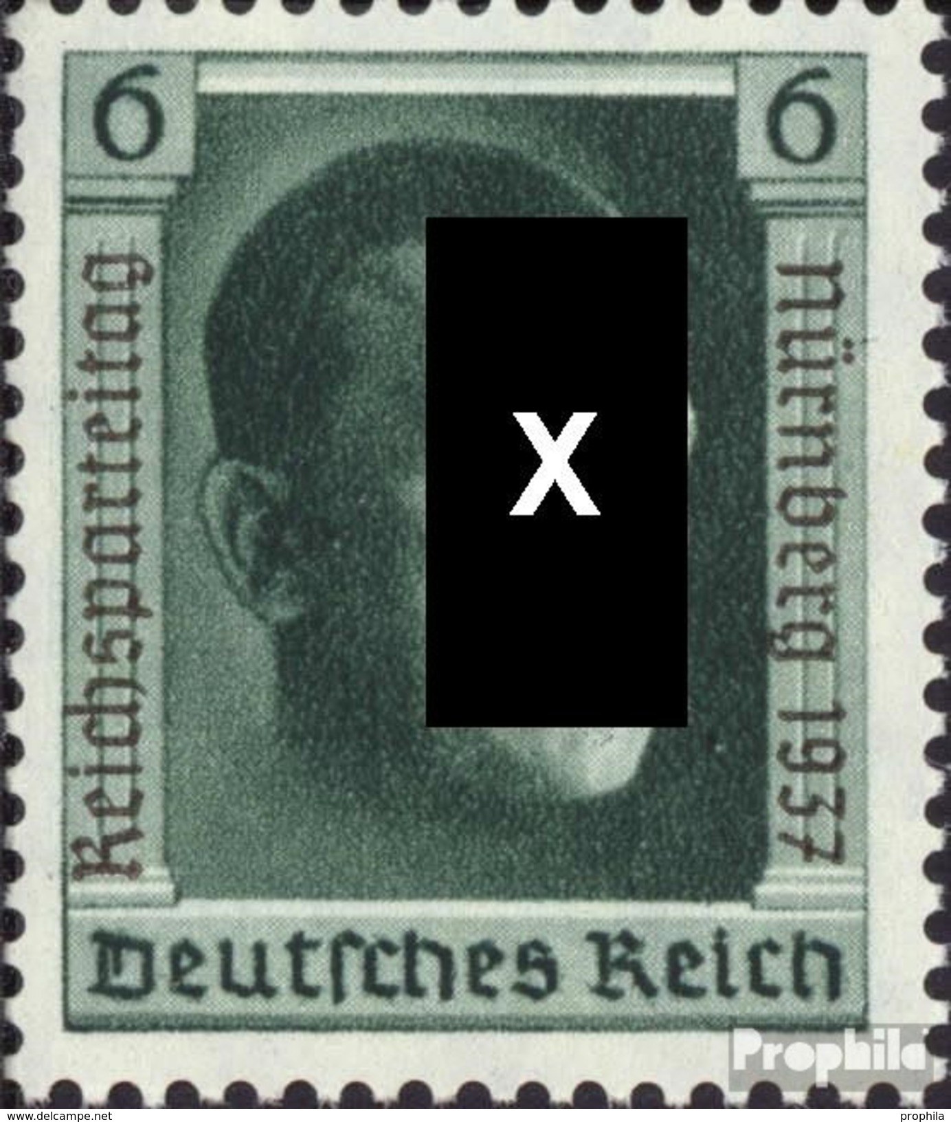 Deutsches Reich 650 (kompl.Ausg.) Mit Falz 1937 Parteitag - Ungebraucht