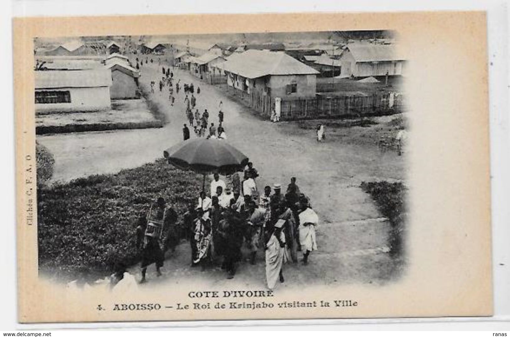 CPA Cote D'Ivoire Afrique Noire Type Ethnic Le Roi De Krinjabo Non Circulé - Côte-d'Ivoire