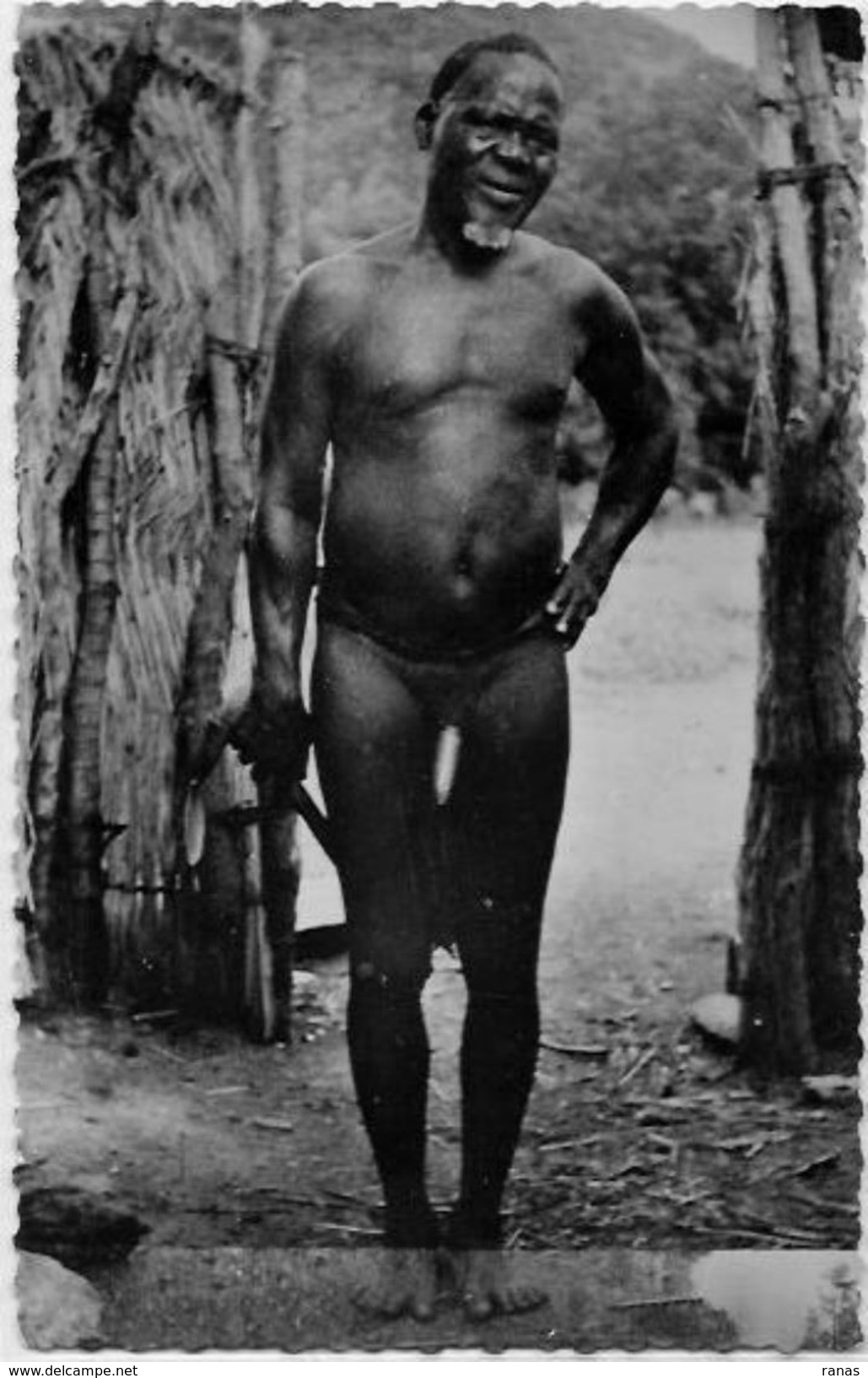 CPSM TCHAD Afrique Noire Non Circulé Homme Nu Nude La Carte Africaine 160 - Chad