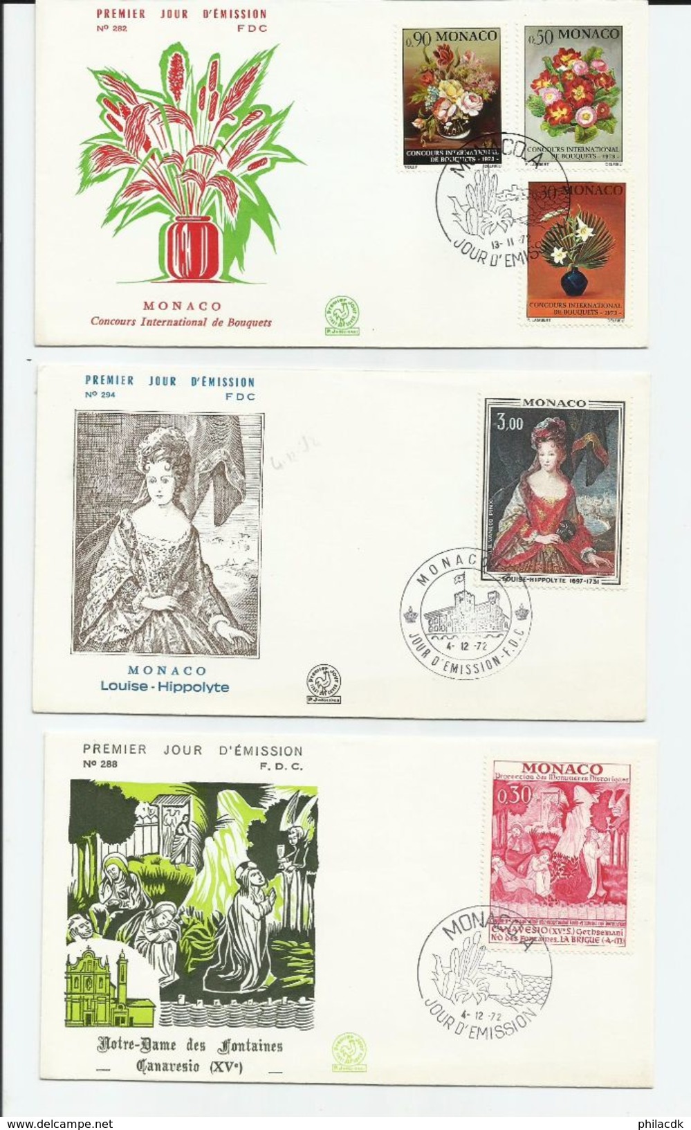 MONACO - RARE- DONT 1951-BEAU LOT D ENVELOPPES RECOMMANDEES ET 1ER JOUR/CARTES 1ER JOURS/ENTIERS - VOIR SCANNS