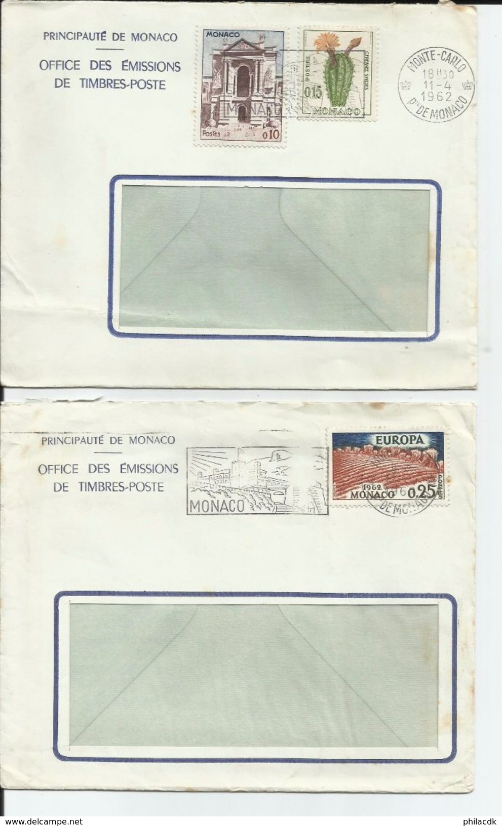 MONACO - RARE- DONT 1951-BEAU LOT D ENVELOPPES RECOMMANDEES ET 1ER JOUR/CARTES 1ER JOURS/ENTIERS - VOIR SCANNS