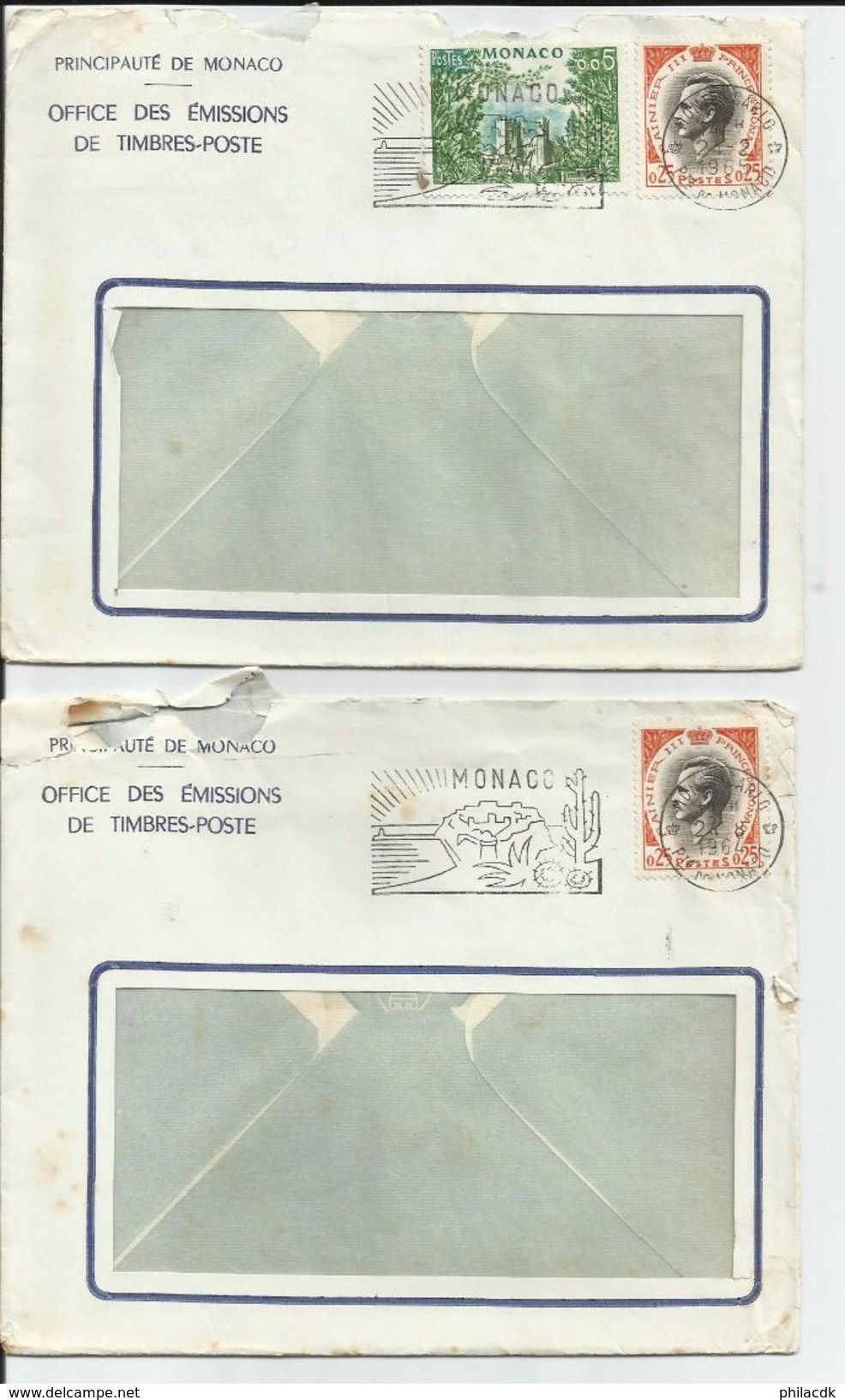 MONACO - RARE- DONT 1951-BEAU LOT D ENVELOPPES RECOMMANDEES ET 1ER JOUR/CARTES 1ER JOURS/ENTIERS - VOIR SCANNS