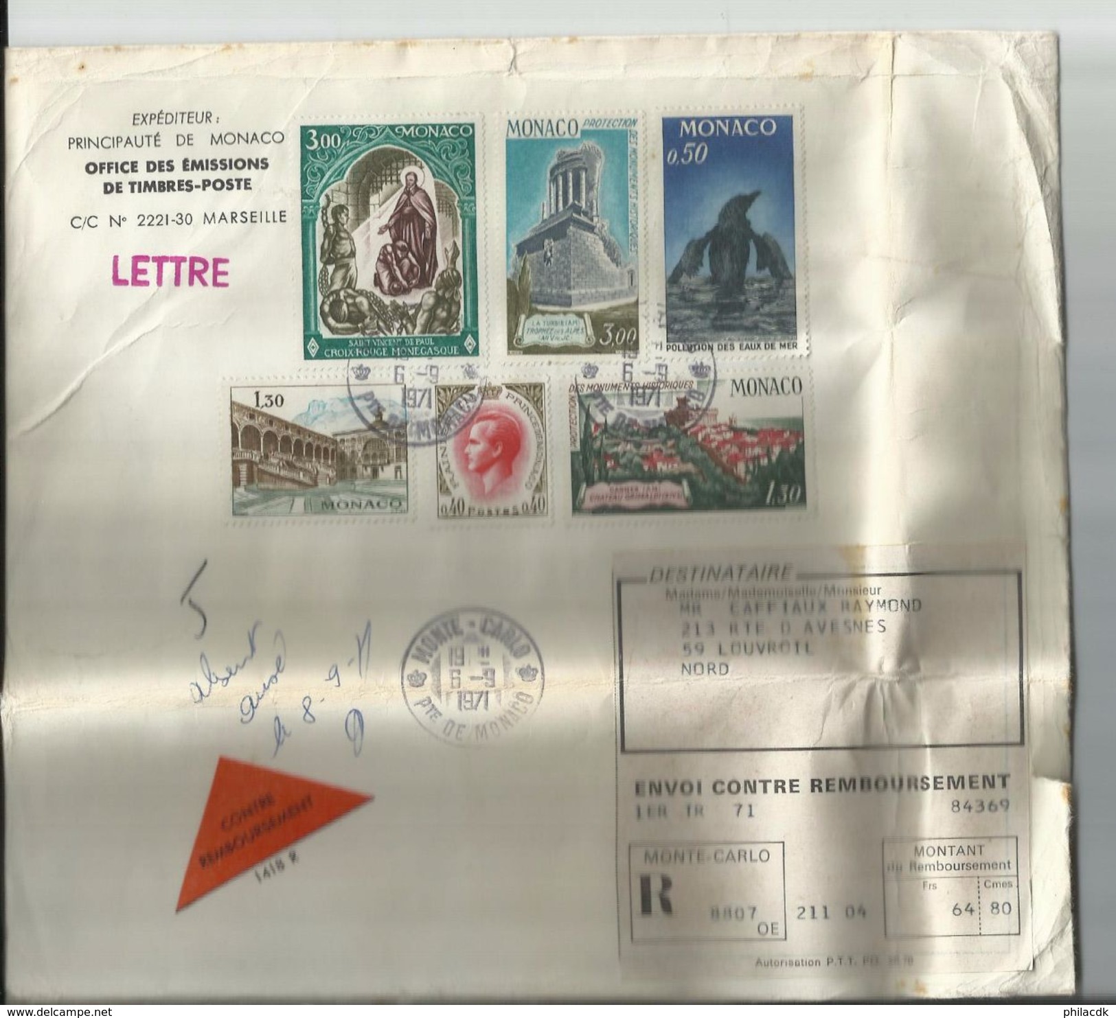 MONACO - RARE- DONT 1951-BEAU LOT D ENVELOPPES RECOMMANDEES ET 1ER JOUR/CARTES 1ER JOURS/ENTIERS - VOIR SCANNS