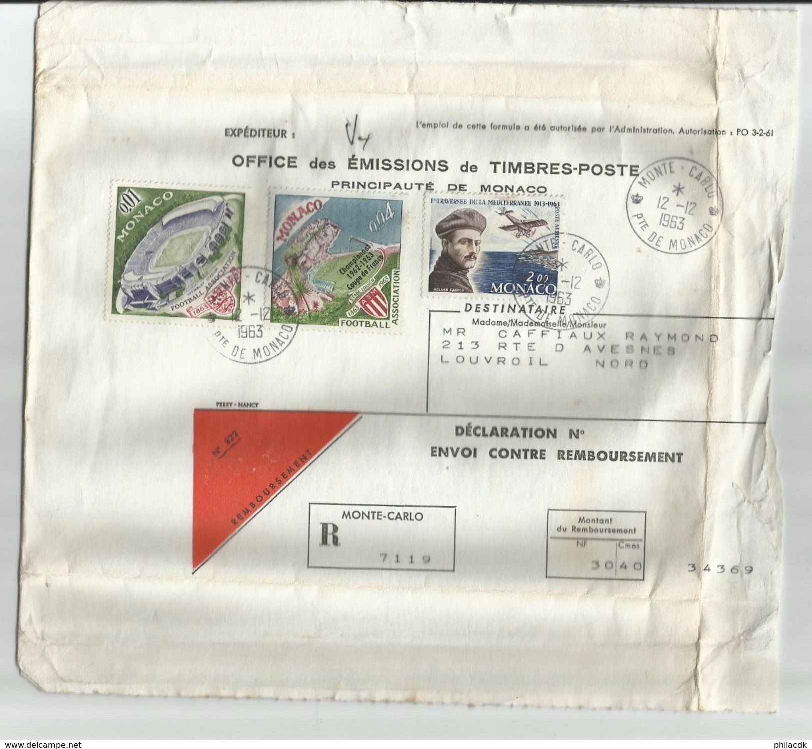 MONACO - RARE- DONT 1951-BEAU LOT D ENVELOPPES RECOMMANDEES ET 1ER JOUR/CARTES 1ER JOURS/ENTIERS - VOIR SCANNS