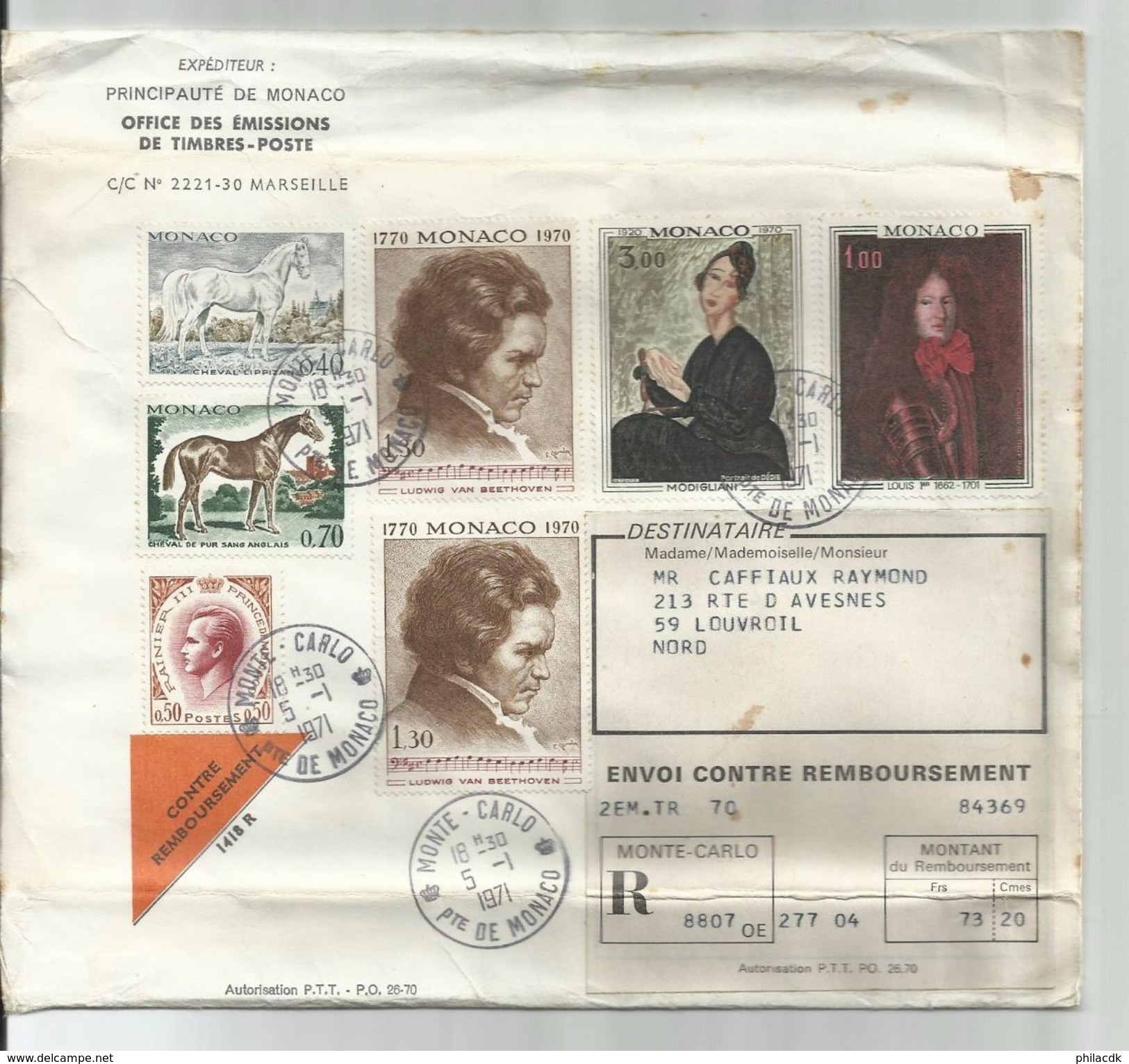 MONACO - RARE- DONT 1951-BEAU LOT D ENVELOPPES RECOMMANDEES ET 1ER JOUR/CARTES 1ER JOURS/ENTIERS - VOIR SCANNS