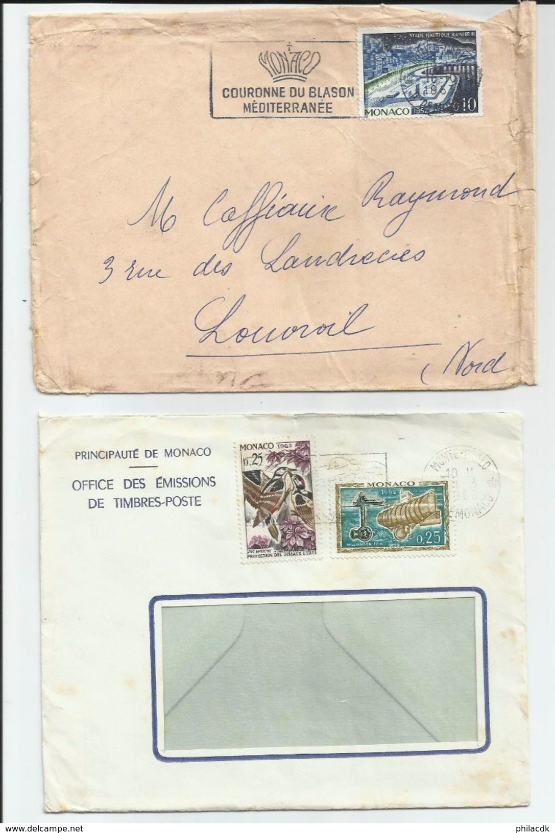 MONACO - RARE- DONT 1951-BEAU LOT D ENVELOPPES RECOMMANDEES ET 1ER JOUR/CARTES 1ER JOURS/ENTIERS - VOIR SCANNS