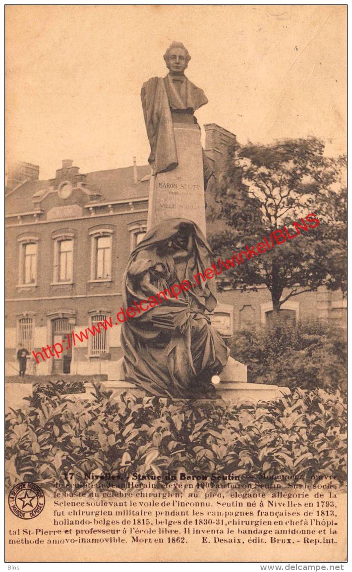 Statue Du Baron Seutin - 1929 - Nijvel - Nivelles