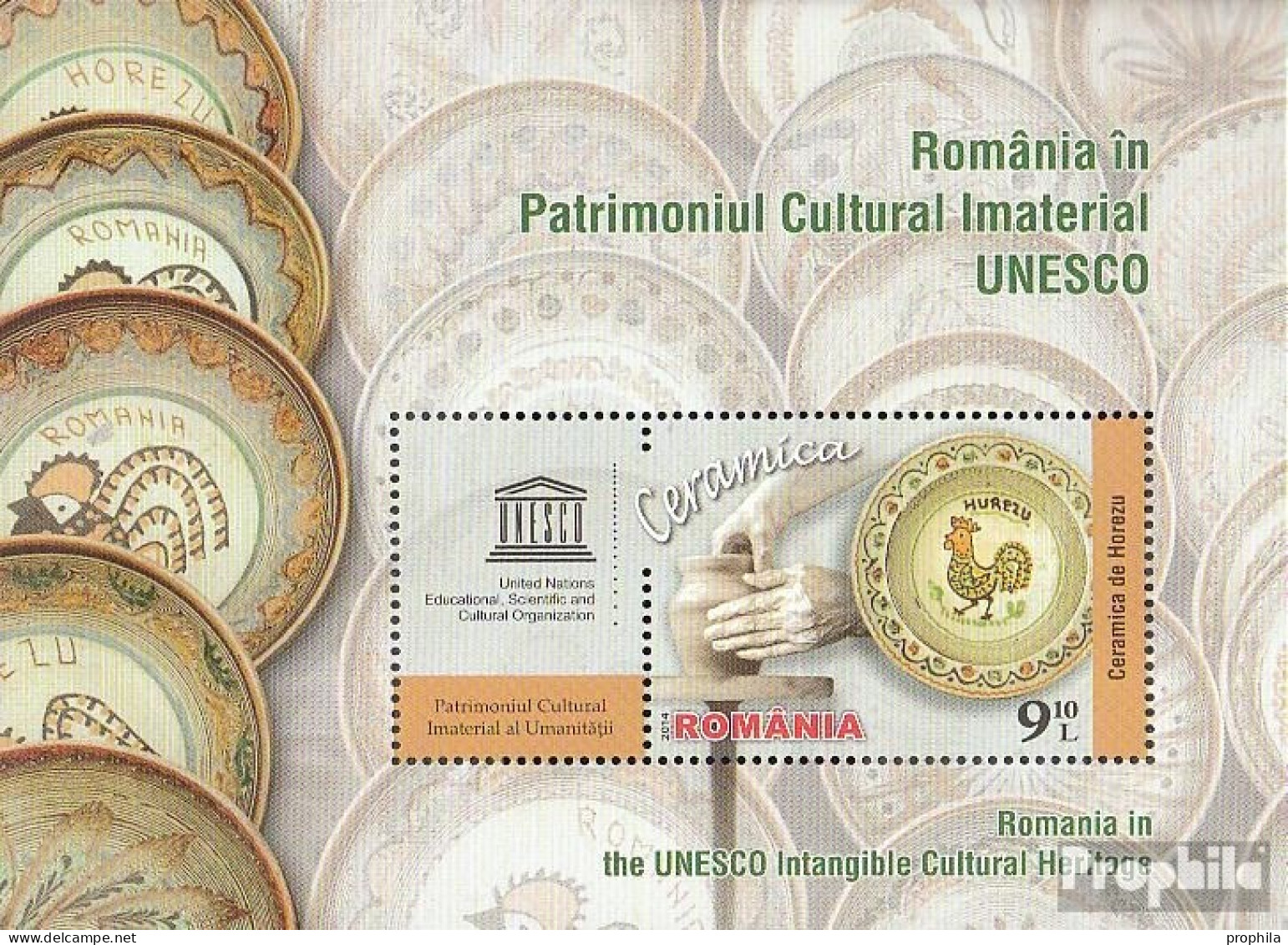 Rumänien Block599 (kompl.Ausg.) Postfrisch 2014 UNESCO Welterbe - Unused Stamps