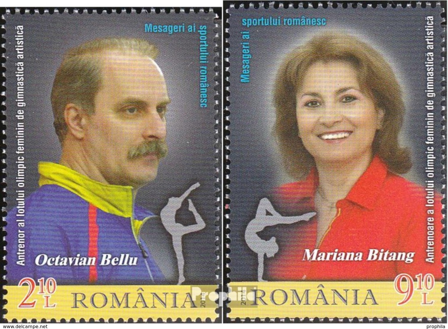 Rumänien 6830-6831 (kompl.Ausg.) Postfrisch 2014 Botschafter Rumänischer Sport - Unused Stamps