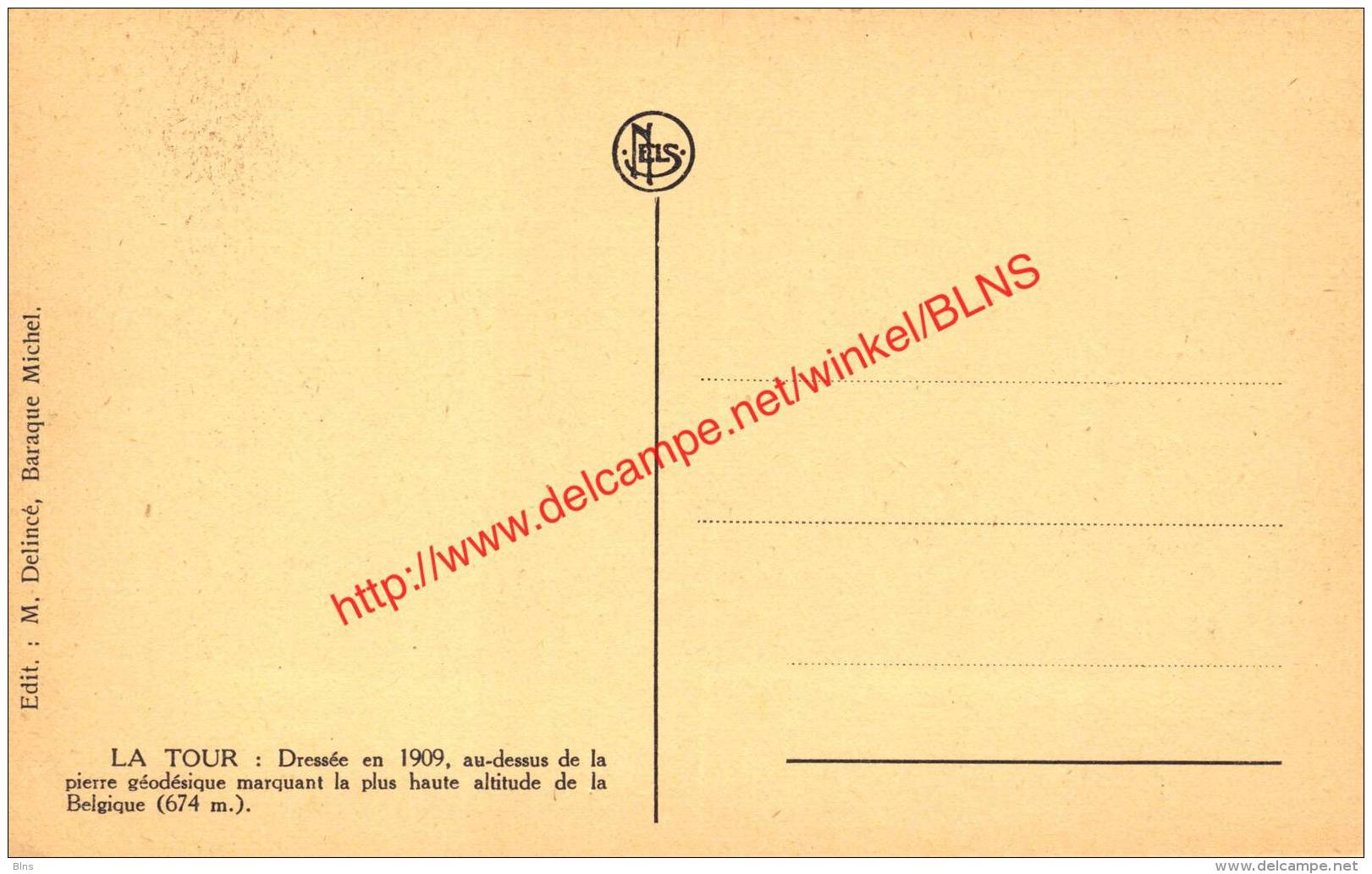 La Baraque Michel Sous La Neige - Hiver 1925-1926 - Signal Géodésique - Jalhay - Jalhay