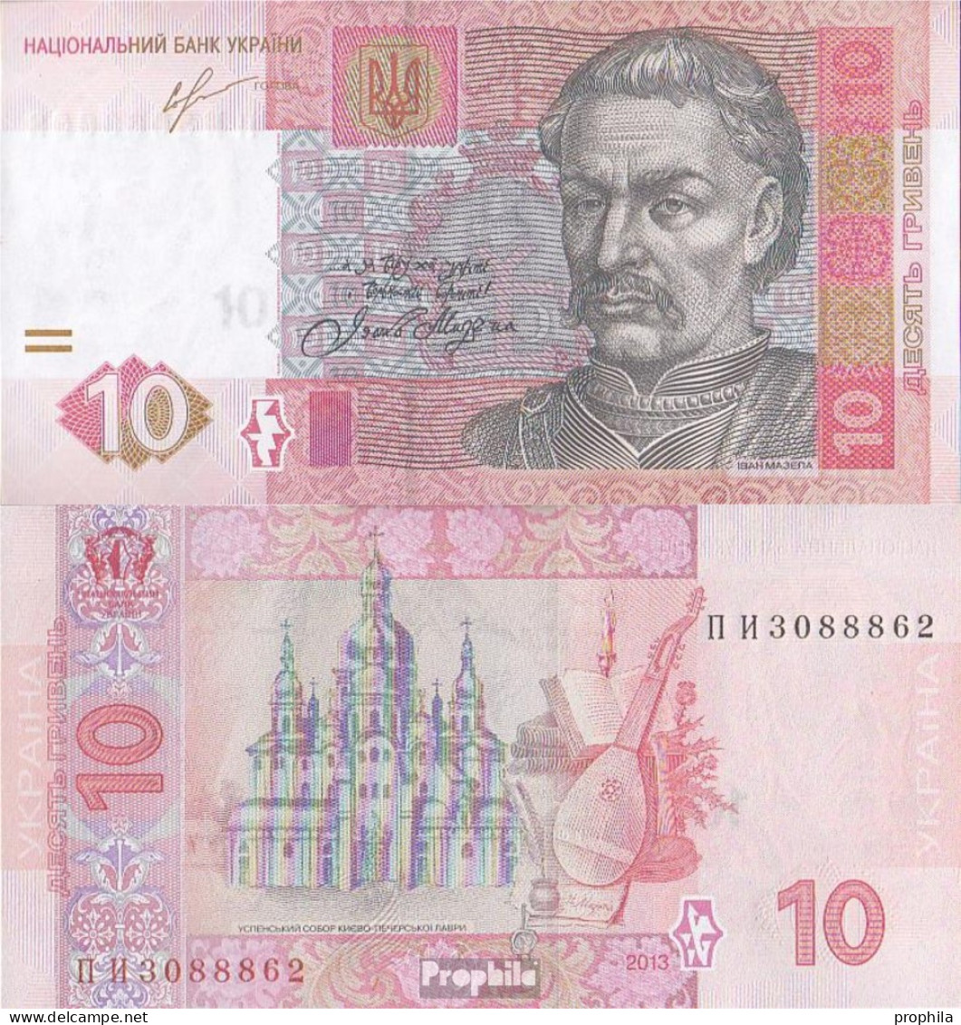 Ukraine Pick-Nr: 119A C Bankfrisch 2013 10 Hryven - Ukraine