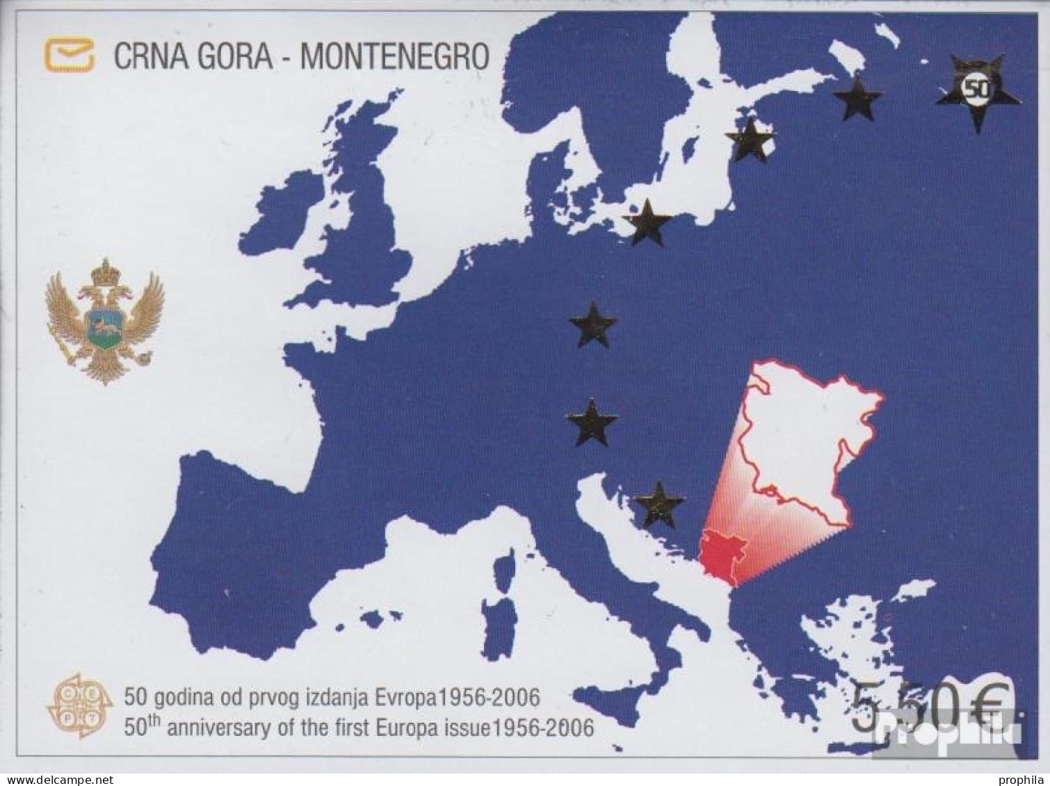 Montenegro Block3 (kompl.Ausg.) Postfrisch 2006 50 Jahre Europamarken - Montenegro