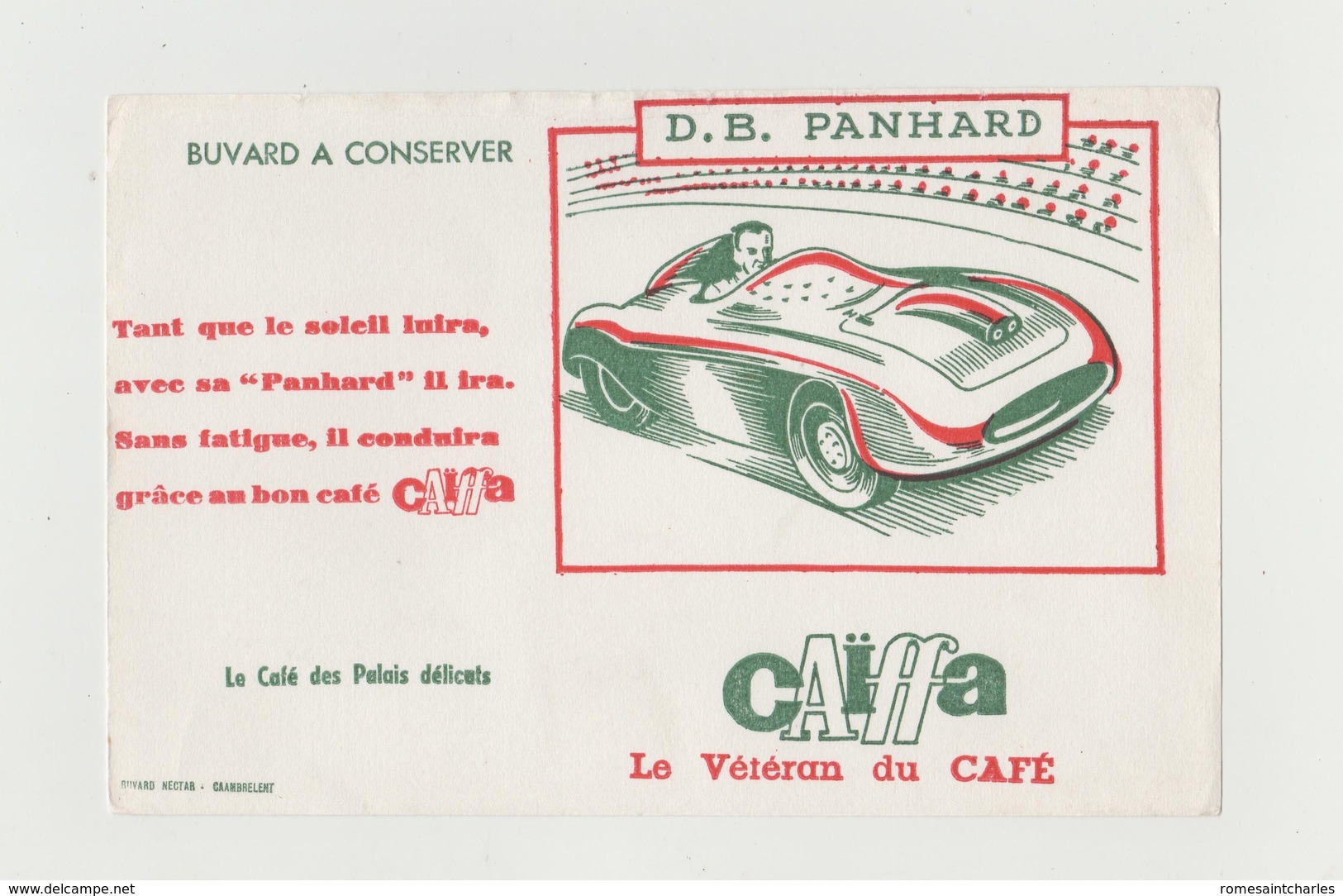 BUVARD CAIFFA Le Vétéran Du Café - D.B. PANHARD - Caffè & Tè