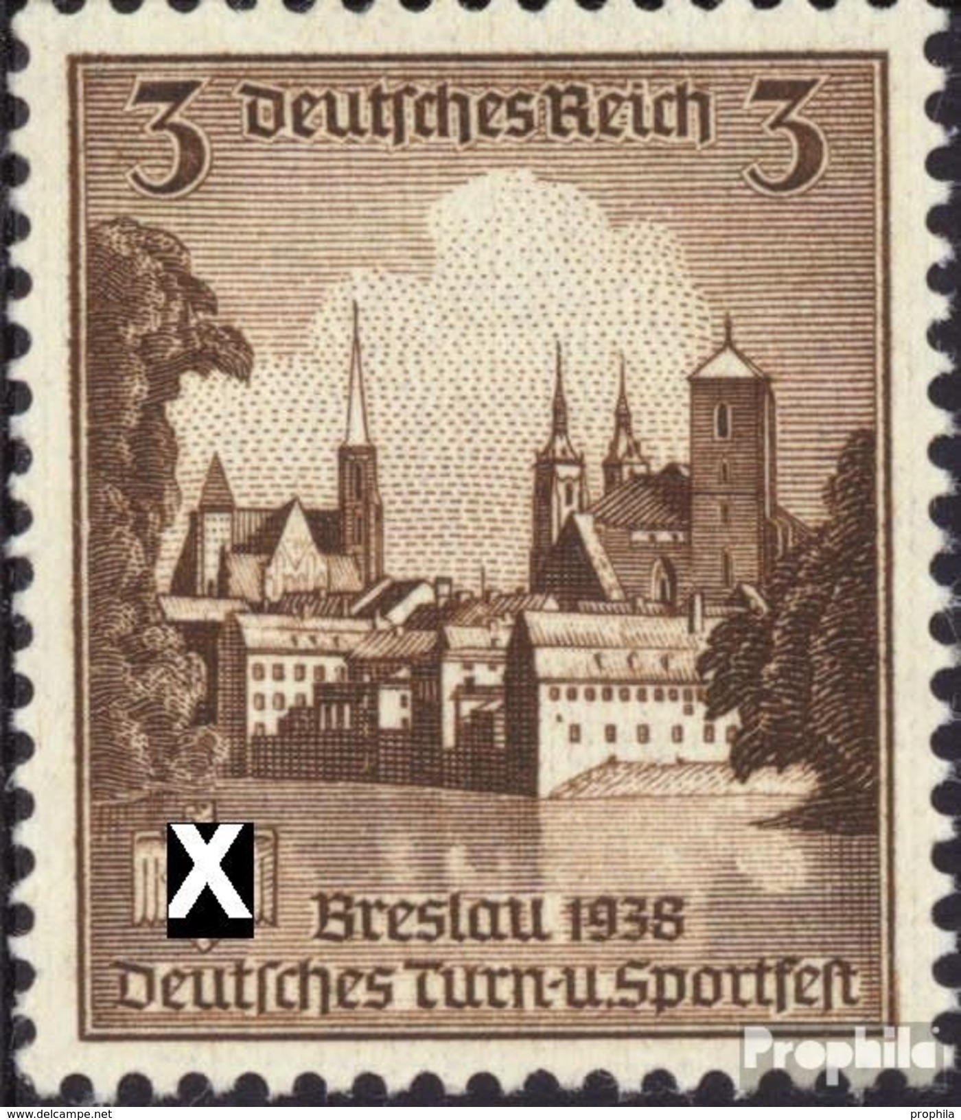 Deutsches Reich 665 Postfrisch 1938 Dt. Turnfest - Ungebraucht