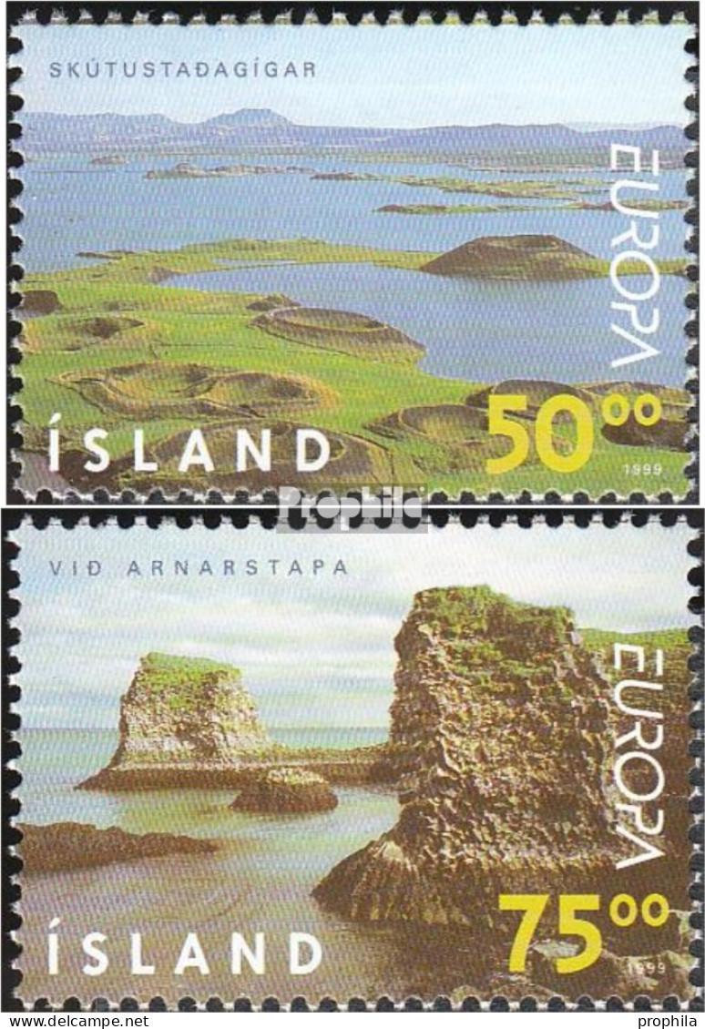 Island 913-914 (kompl.Ausg.) Postfrisch 1999 Natur- Und Nationalparks - Neufs