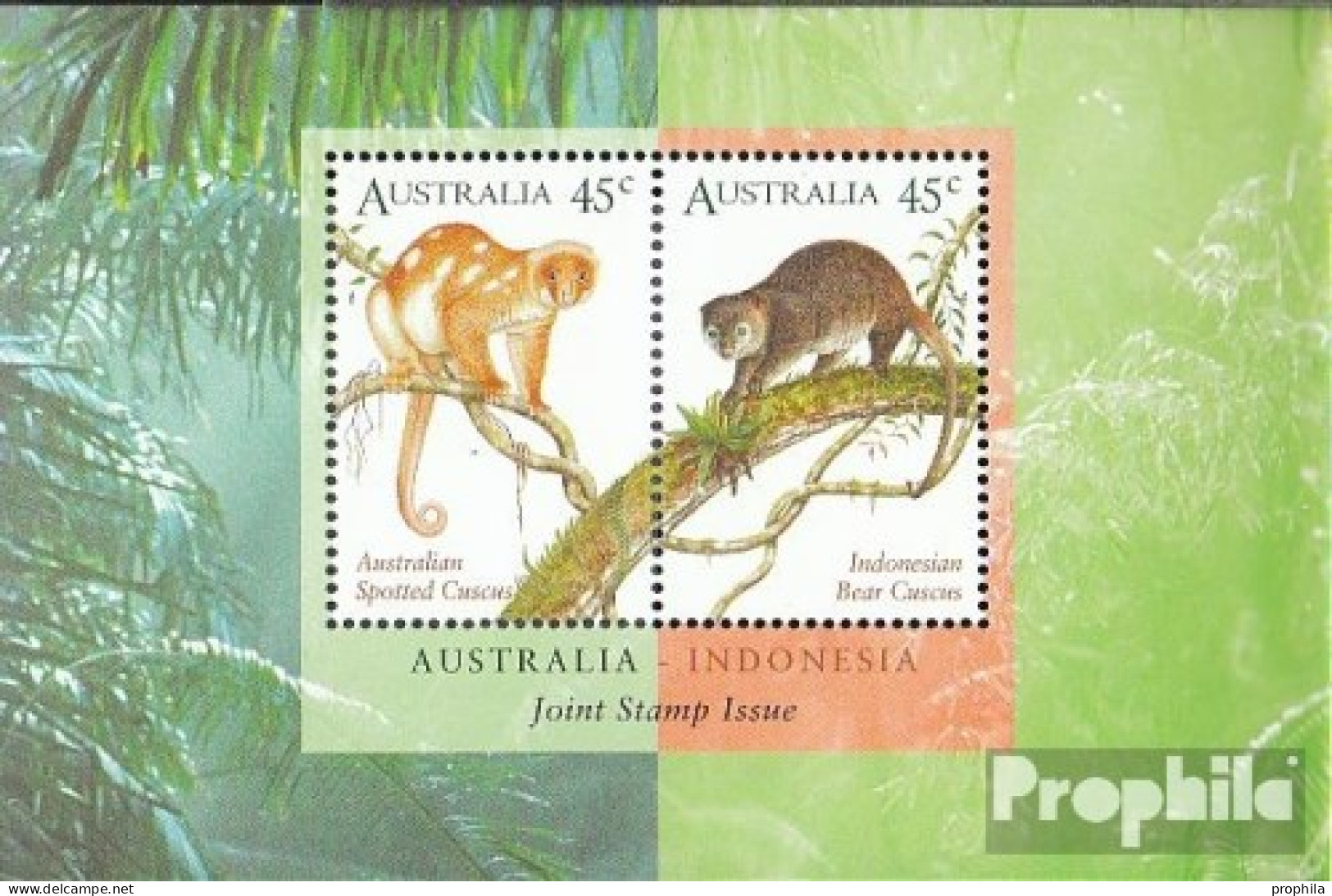 Australien Block21 (kompl.Ausg.) Postfrisch 1996 Kuskuse - Nuovi