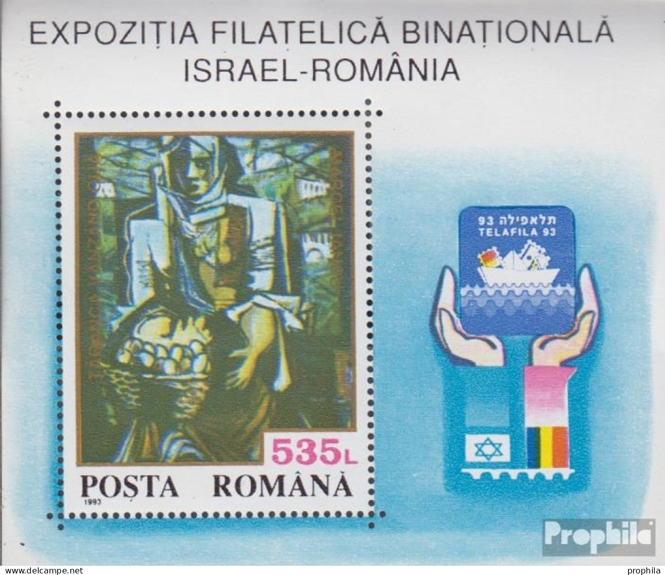 Rumänien Block283 (kompl.Ausg.) Postfrisch 1993 BriefmarkenausstellungTELAFILA - Ungebraucht