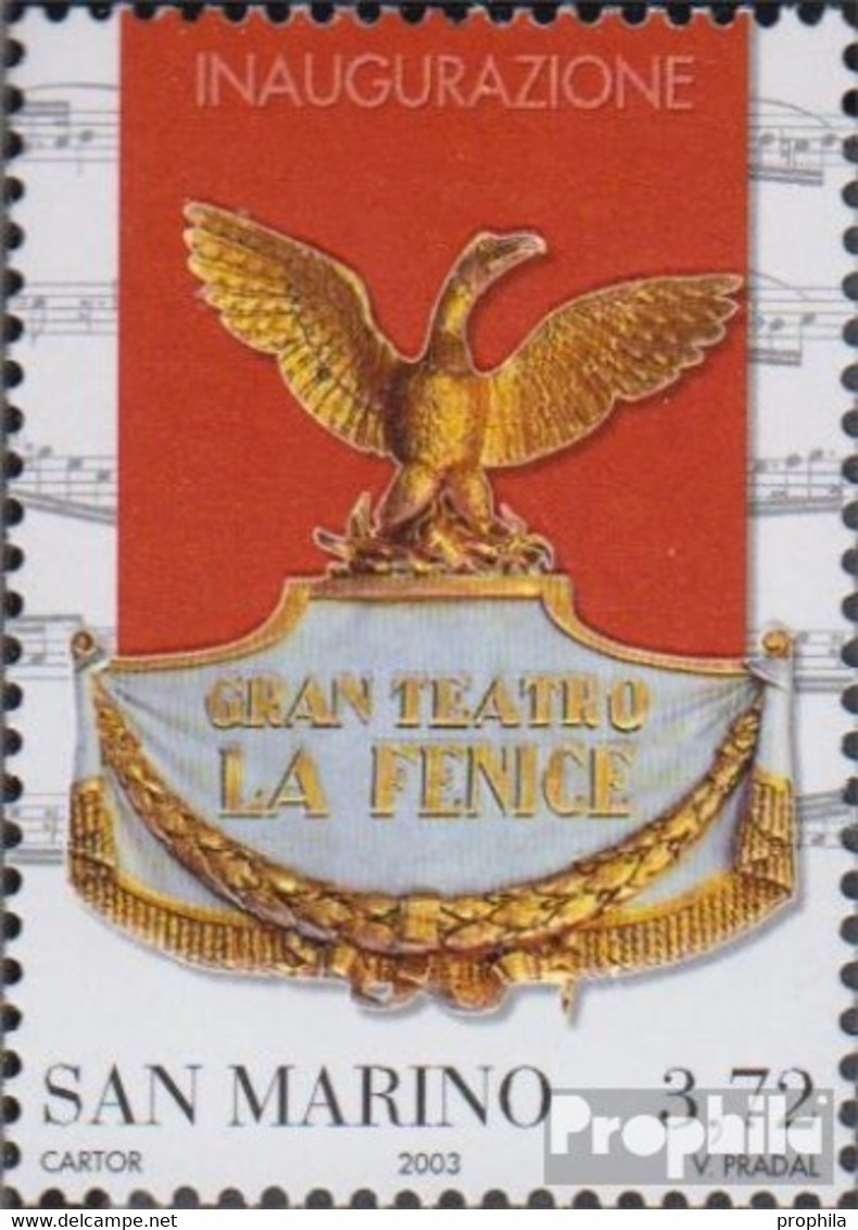 San Marino 2119 (kompl.Ausg.) Postfrisch 2003 Theaterwappen - Unused Stamps