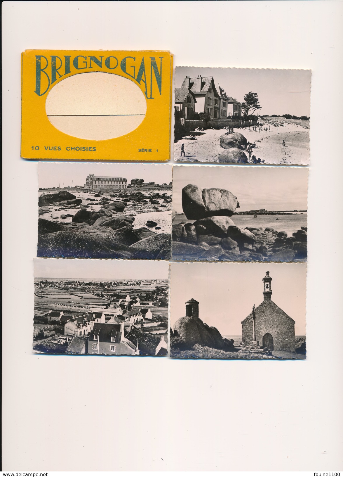 Petite Pochette Avec 10 " Photo " De BRIGNOGAN  ( Format 6 X 8,5 Cm ) ( Recto Verso ) - Brignogan-Plage