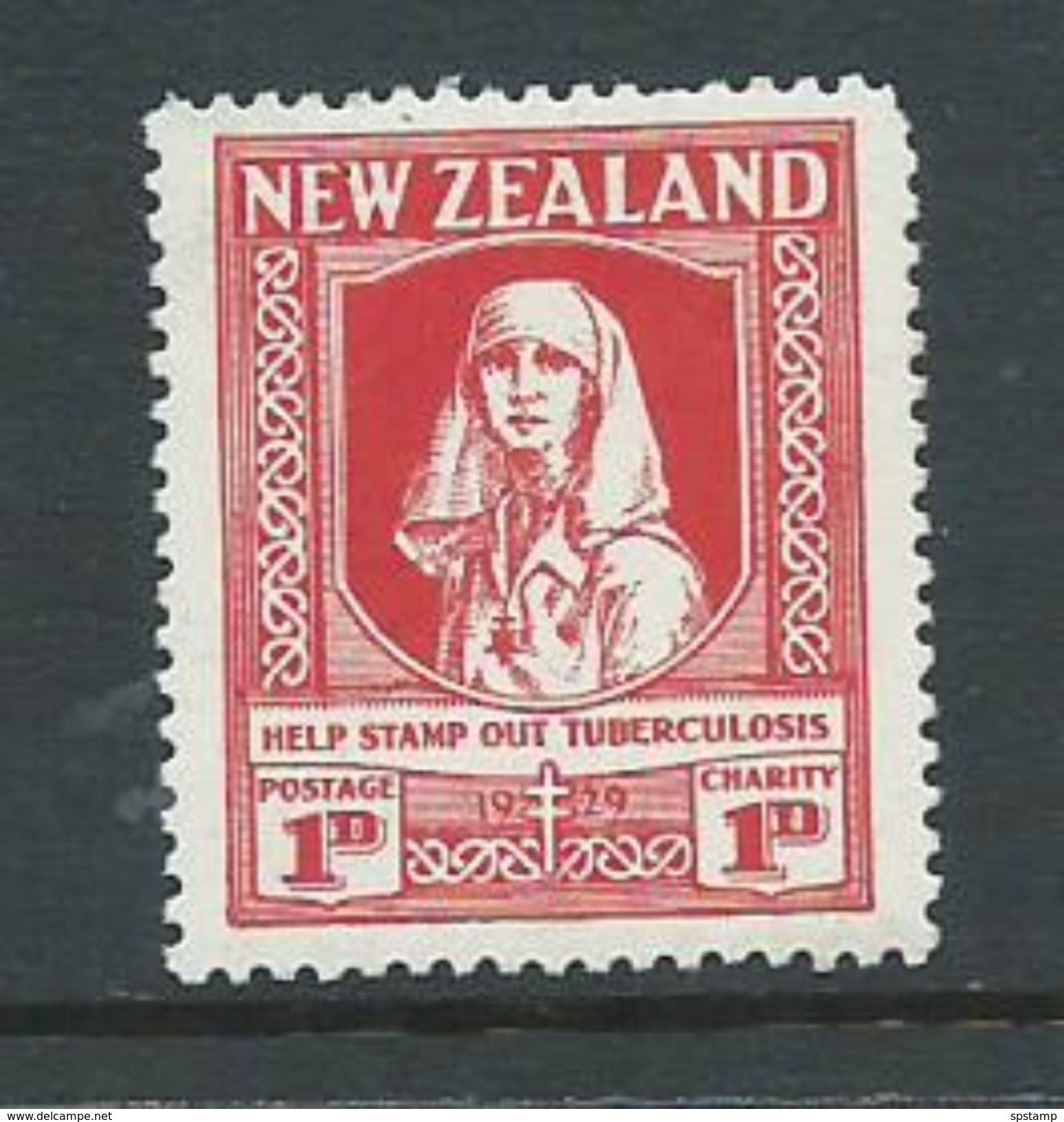 New Zealand 1929 Health Charity ' Tuberculosis ' 1d MLH - Other & Unclassified