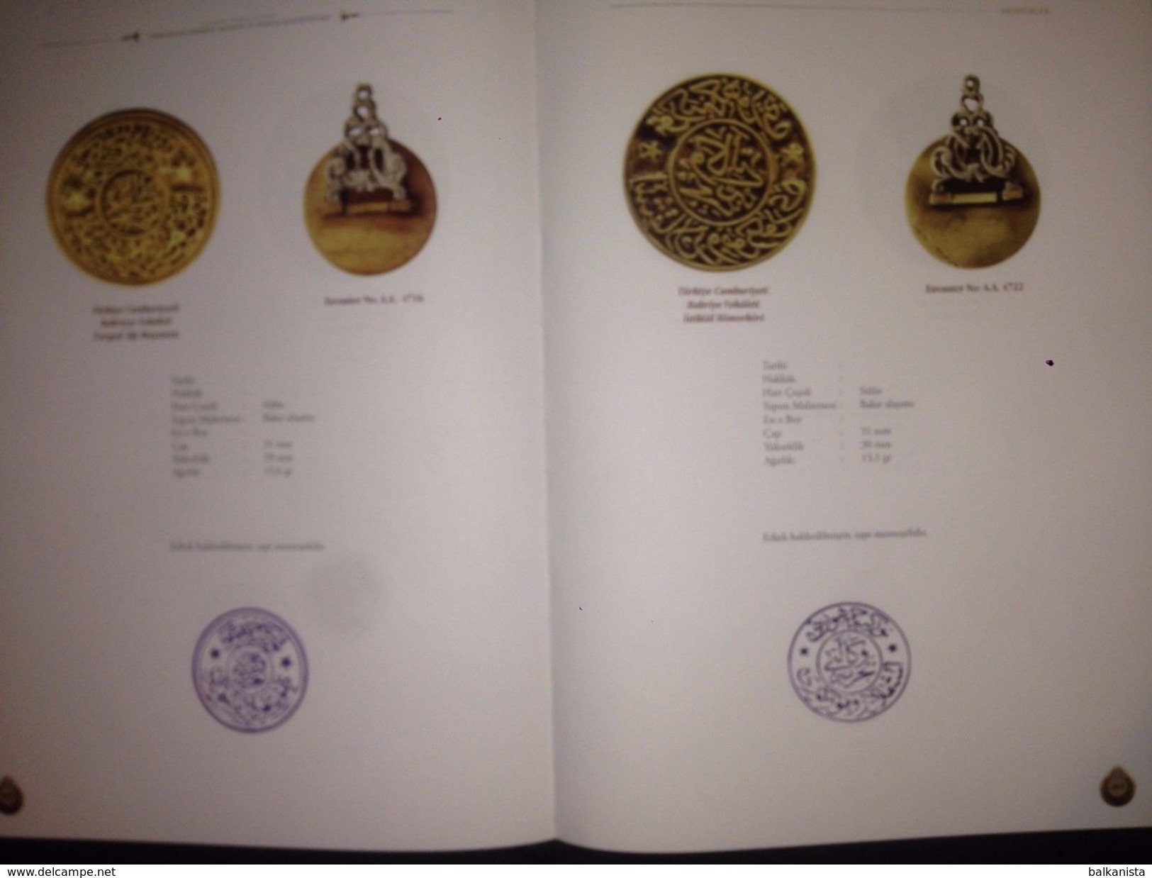 Collection Of Ottoman Naval Seals And Stamps 2 Bound Istanbul Naval Museum - Motivkataloge