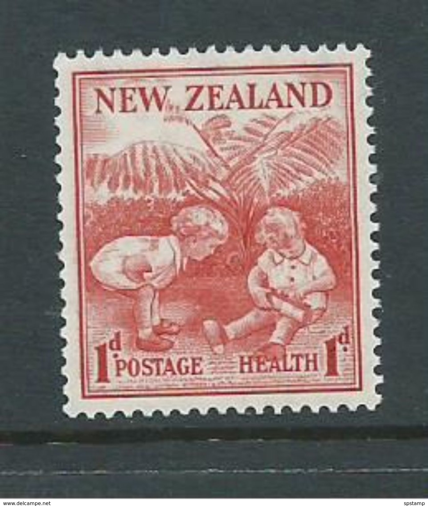 New Zealand 1938 Health Charity Issue 1d Children Playing MNH - Other & Unclassified