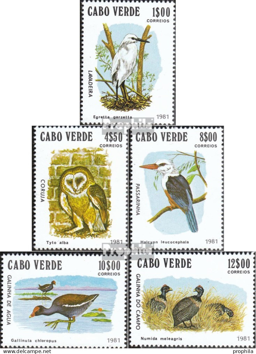 Kap Verde 445-449 (kompl.Ausg.) Postfrisch 1981 Vögel - Islas De Cabo Verde