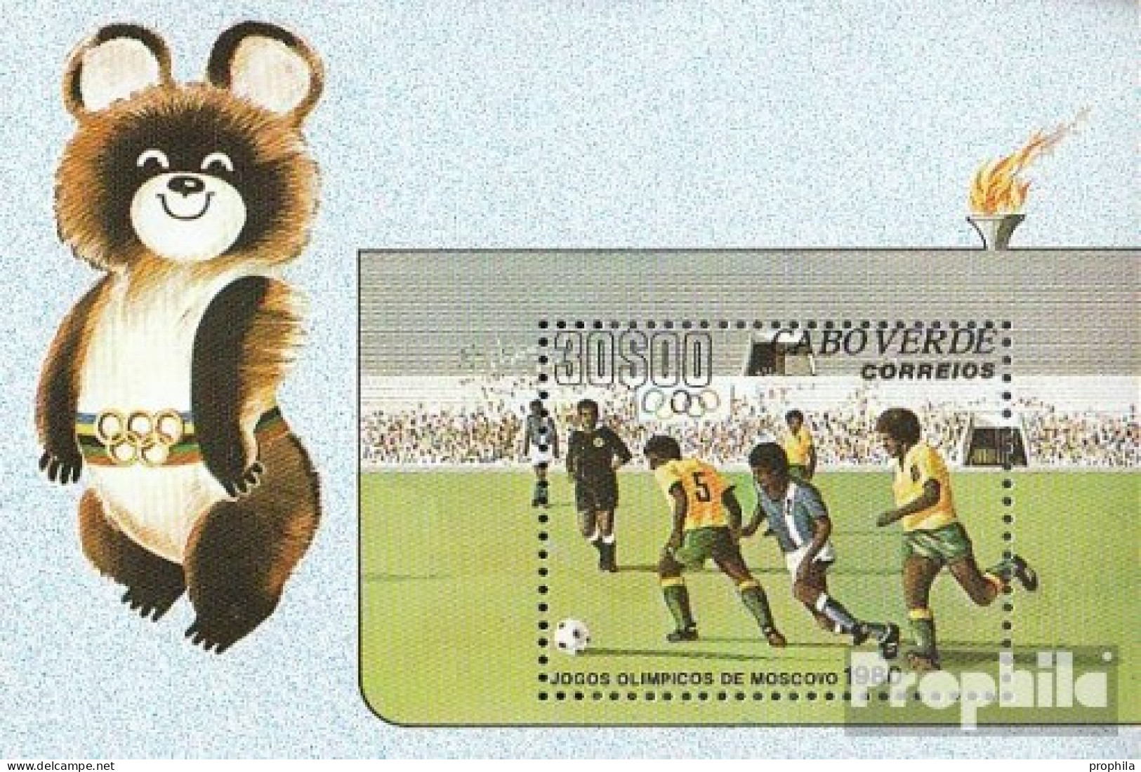 Kap Verde Block2 (kompl.Ausg.) Postfrisch 1980 Olympische Sommerspiele 1980 - Kap Verde